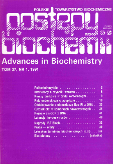 Postępy biochemii, Tom 37, Nr 1