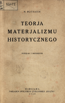 Teorja materjalizmu historycznego