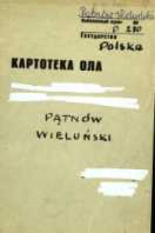 Kartoteka Ogólnosłowiańskiego atlasu językowego (OLA); Pątnów Wieluński (280)