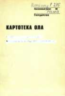 Kartoteka Ogólnosłowiańskiego atlasu językowego (OLA); Pomiany (275)