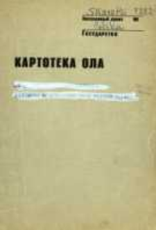 Kartoteka Ogólnosłowiańskiego atlasu językowego (OLA); Skaratki (282)