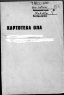 Kartoteka Ogólnosłowiańskiego atlasu językowego (OLA); Trzciano (251)