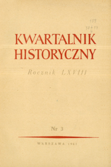 Dyskusja nad próbnym wydaniem pierwszej częśći III tomu Historii Polski : konferencja w Jabłonnie w dniach 20-21 IV 1961 r.