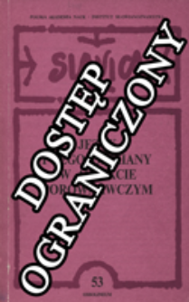 Język i jego odmiany w aspekcie por&oacute;wnawczym