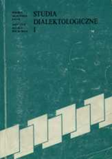 Studia dialektologiczne. [T.] 1