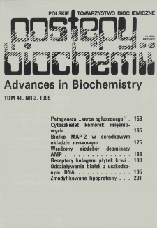 Postępy biochemii, Tom 41, Nr 3