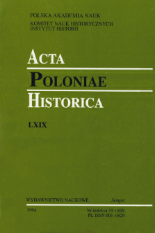 Acta Poloniae Historica. T. 69 (1994), Notes