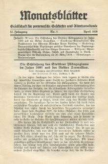 Monatsblätter Jhrg. 53, H. 4 (1939)