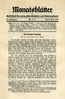 Monatsblätter Jhrg. 55, H. 4-6 (1941)