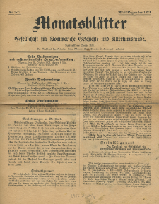 Monatsblätter Jhrg. 37, H. 5-12 (1923)