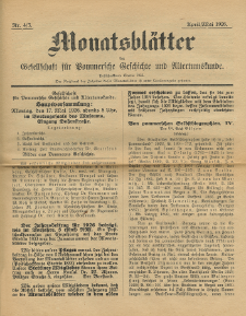 Monatsblätter Jhrg. 40, H. 4/5 (1926)