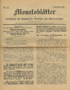 Monatsbl&auml;tter Jhrg. 40, H. 4/5 (1926)