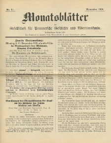 Monatsbl&auml;tter Jhrg. 40, H. 11 (1926)