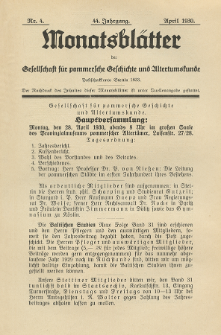 Monatsblätter Jhrg. 44, H. 4 (1930)