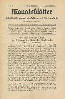 Monatsblätter Jhrg. 46, H. 3 (1932)