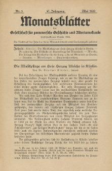 Monatsbl&auml;tter Jhrg. 47, H. 5 (1933)