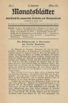 Monatsblätter Jhrg. 48, H. 3 (1934)