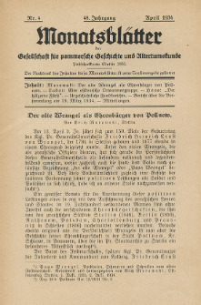 Monatsblätter Jhrg. 48, H. 4 (1934)