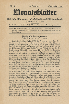 Monatsbl&auml;tter Jhrg. 48, H. 9 (1934)