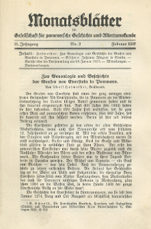 Monatsblätter Jhrg. 51, H. 2 (1937)