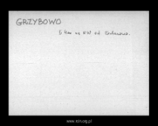 Grzybowo. Files of Niedzborz district in the Middle Ages. Files of Historico-Geographical Dictionary of Masovia in the Middle Ages