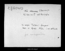 Łęgowo. Files of Niedzborz district in the Middle Ages. Files of Historico-Geographical Dictionary of Masovia in the Middle Ages