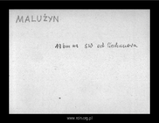 Malużyn. Files of Niedzborz district in the Middle Ages. Files of Historico-Geographical Dictionary of Masovia in the Middle Ages