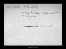 Pniewo Wielkie. Files of Niedzborz district in the Middle Ages. Files of Historico-Geographical Dictionary of Masovia in the Middle Ages