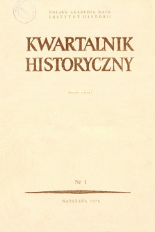 Kwartalnik Historyczny R. 85 nr 1 (1978), Recenzje