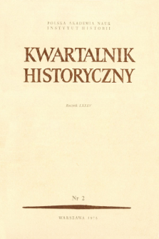 Kwartalnik Historyczny R. 85 nr 2 (1978), Title pages, Contents