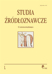 Studia Źr&oacute;dłoznawcze = Commentationes T. 50 (2012), Recenzje