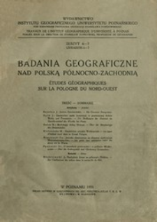 Badania Geograficzne nad Polską Północno-Zachodnią Z. 6-7 (1931)