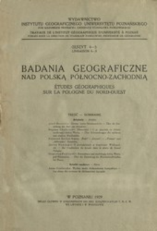 Badania Geograficzne nad Polską Północno-Zachodnią Z. 4-5 (1929)