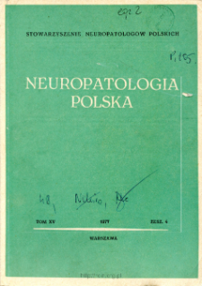 Neuropatologia Polska T.15 z.4 (1977)