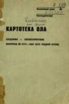 Kartoteka Ogólnosłowiańskiego atlasu językowego (OLA); Rudziniec (289)