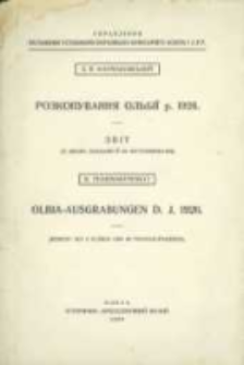 Rozkopyvann&acirc; Olbii r. 1926 : zvit