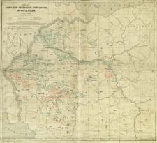 Karte der Deutschen Siedlungen in Mittelpolen : Maßstab 1:500 000