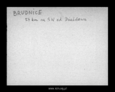 Brudnice. Files of Szrensk district in the Middle Ages. Files of Historico-Geographical Dictionary of Masovia in the Middle Ages