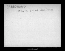 Jabłonowo. Files of Szrensk district in the Middle Ages. Files of Historico-Geographical Dictionary of Masovia in the Middle Ages