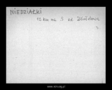 Niedziałki. Files of Szrensk district in the Middle Ages. Files of Historico-Geographical Dictionary of Masovia in the Middle Ages