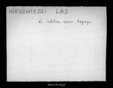 Niedźwiedzi LasFiles of Szrensk district in the Middle Ages. Files of Historico-Geographical Dictionary of Masovia in the Middle Ages