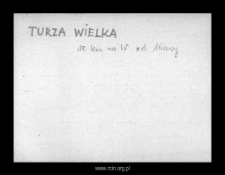 Turza Wielka. Files of Szrensk district in the Middle Ages. Files of Historico-Geographical Dictionary of Masovia in the Middle Ages