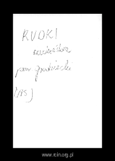 Rudki. Files of Grojec district in the Middle Ages. Files of Historico-Geographical Dictionary of Masovia in the Middle Ages