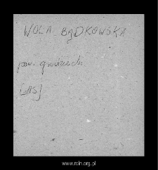 Wola Bądkowska. Files of Grojec district in the Middle Ages. Files of Historico-Geographical Dictionary of Masovia in the Middle Ages