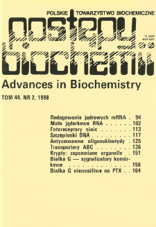 Postępy biochemii, Tom 44, Nr 2