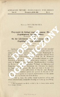 On the Life-history of Laelia coenosa Hb. (Lepidoptera, Lymantriidae) : preliminary note