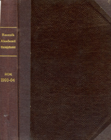 Rocznik Akademii Umiejętności w Krakowie R. 1903-04 (1904)