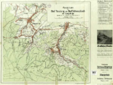 Vierfarbige Karte vom Isergebirge : Masstab 1:75 000 : verbunden mit Wanderkarte von Bad Flinsberg und Bad Schwarzbach : Masstab 1:20 000