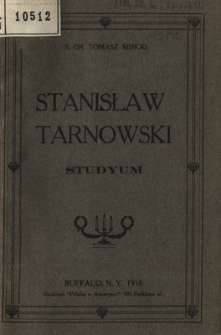 Stanisław Tarnowski : studyum