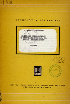 Nukleacja mikroszczelin w obszarach zetknięcia się dw&oacute;ch i trzech ziaren